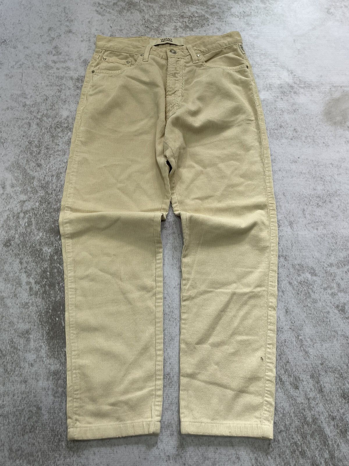 Versace × Vintage 2000s versace corudroy y2k style Size US 28 / EU 44 - 1 Thumbnail