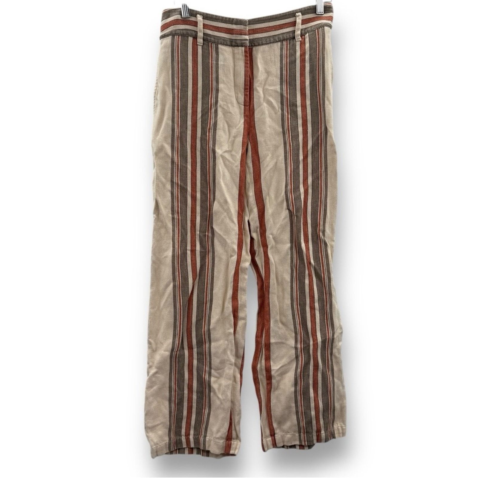 Rebecca Minkoff Rebecca Minkoff Molly Striped High Rise Straight Pants 4 Size 27" / US 4 / IT 40 - 2 Thumbnail