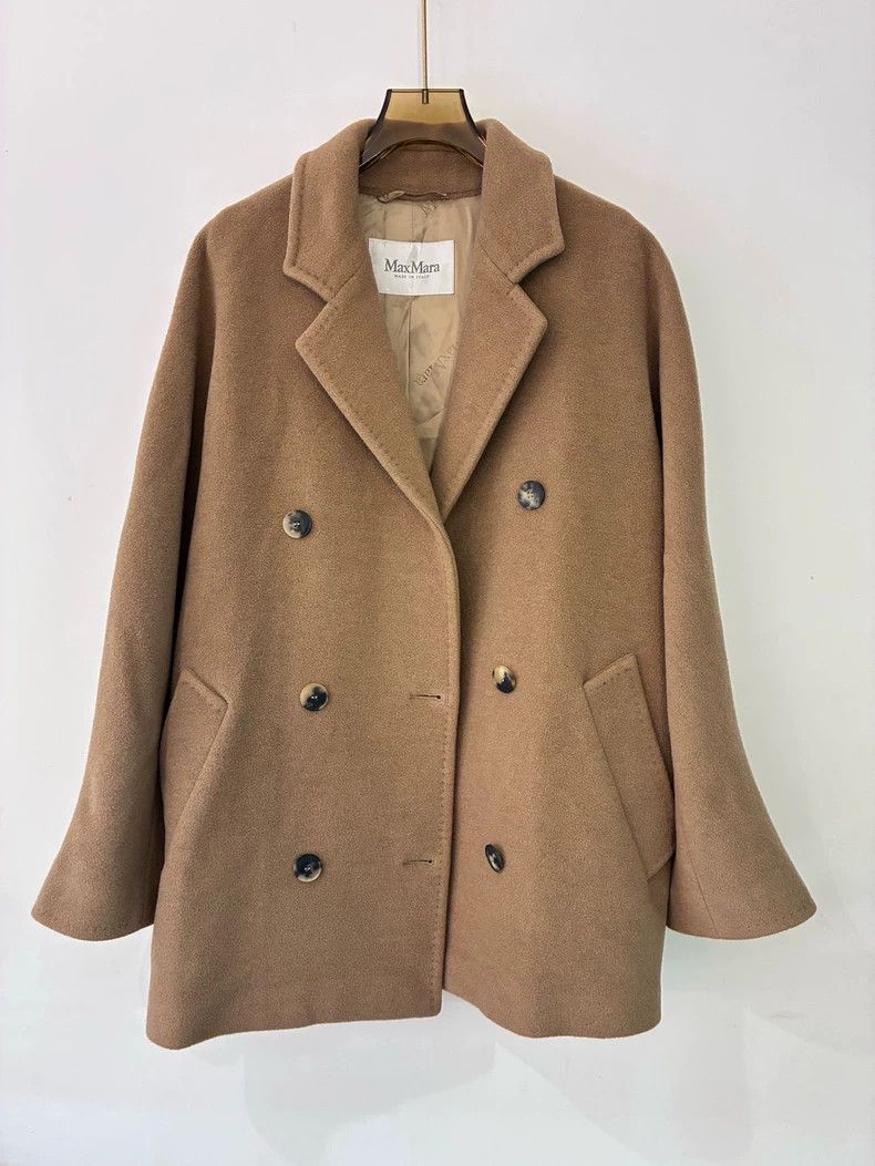 Other MaxMara Beige Short Wool Coat 101801-2508 Size US XS / EU 42 / 0 - 2 Thumbnail