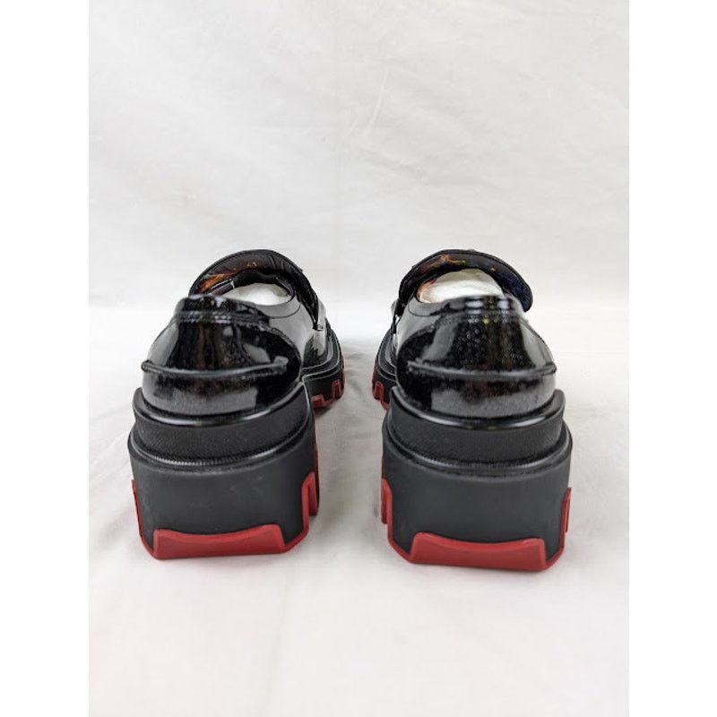 Christian Louboutin o1rshd1 The Amazing Loubi Flat Shoes Black/BK Gun/Lin Cosmos Size US 8 / EU 41 - 13 Thumbnail