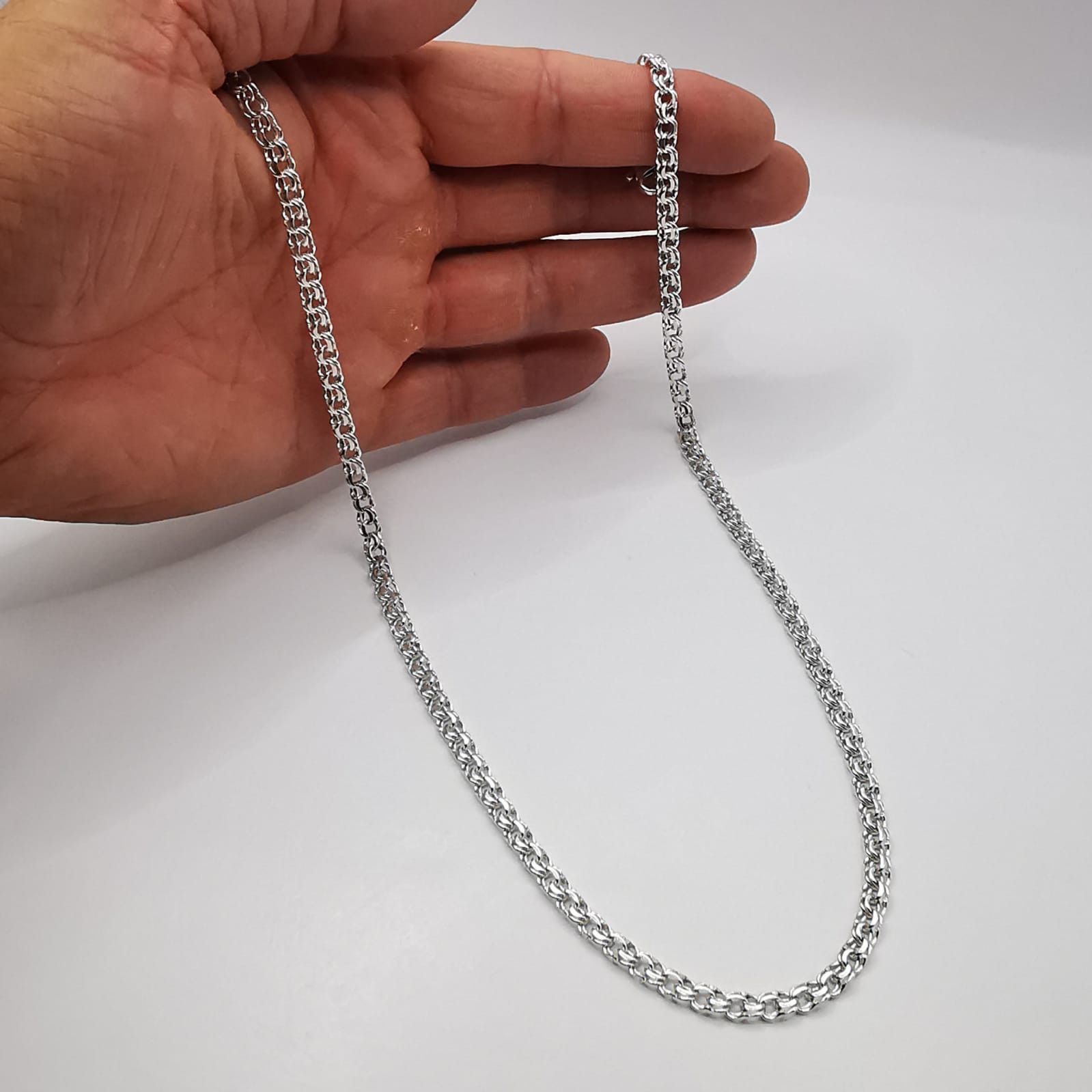 Sterling Silver Vintage Jewelry Chain, 925 Sterling Silver, Signed , 19,90g Size ONE SIZE - 8 Thumbnail