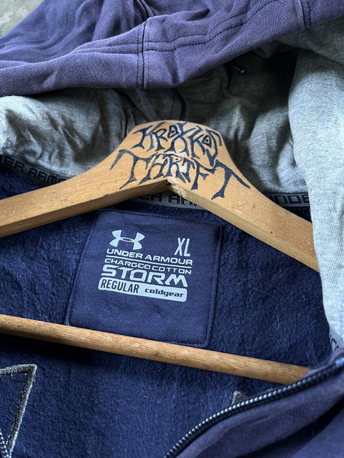 Designer × Under Armour 🔥Under Armour Storm Coldgear Big Logo Zipper Hoodie Size US XL / EU 56 / 4 - 6 Thumbnail