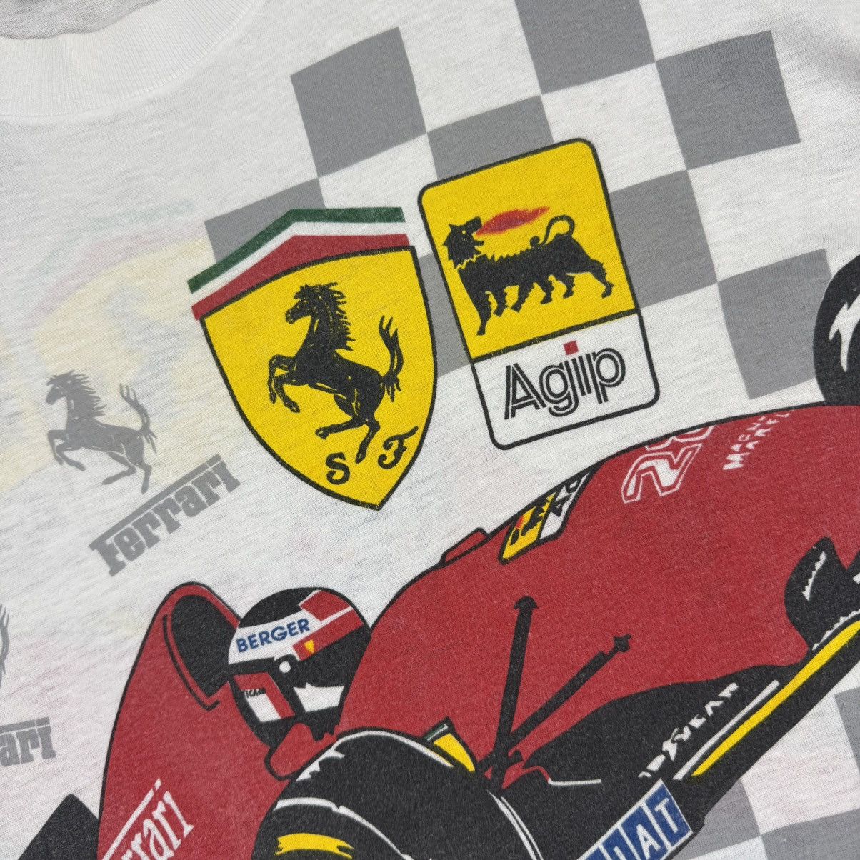 Formula 1 Vintage 1990s Ferrari Formula 1 Animation Graphic T-shirt Size US M / EU 48-50 / 2 - 8 Thumbnail