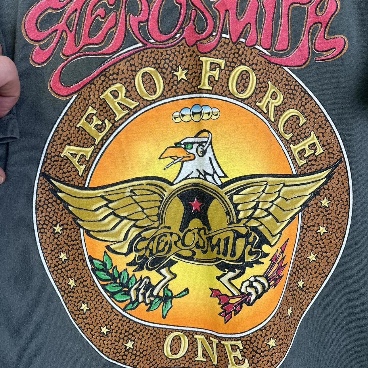Designer 1998 Vintage Giant Aerosmith Aero-Force One Vintage T-Shirt Size US L / EU 52-54 / 3 - 4 Thumbnail