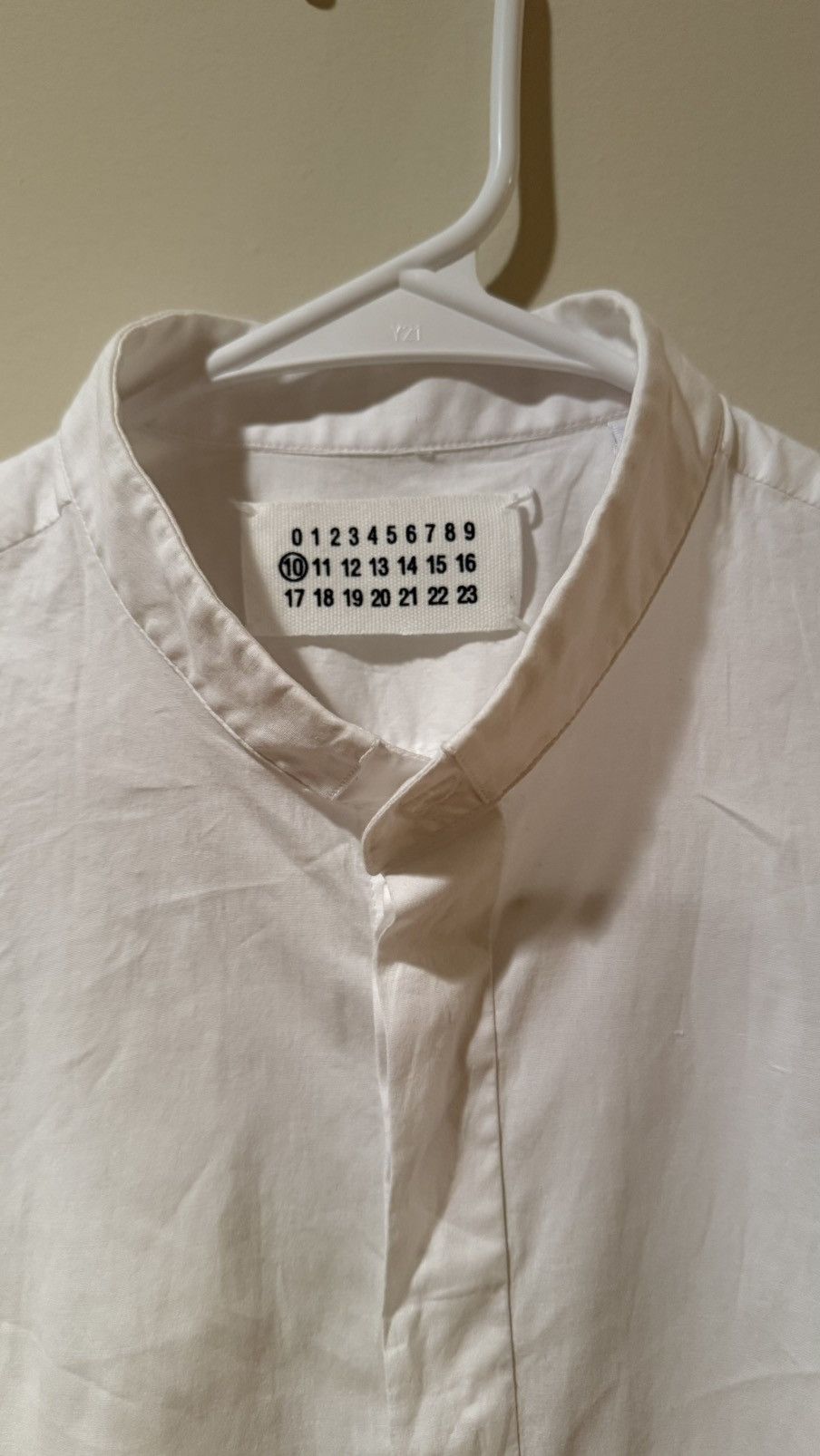 Maison Margiela Fitted stretch white shirt Size US S / EU 44-46 / 1 - 4 Thumbnail