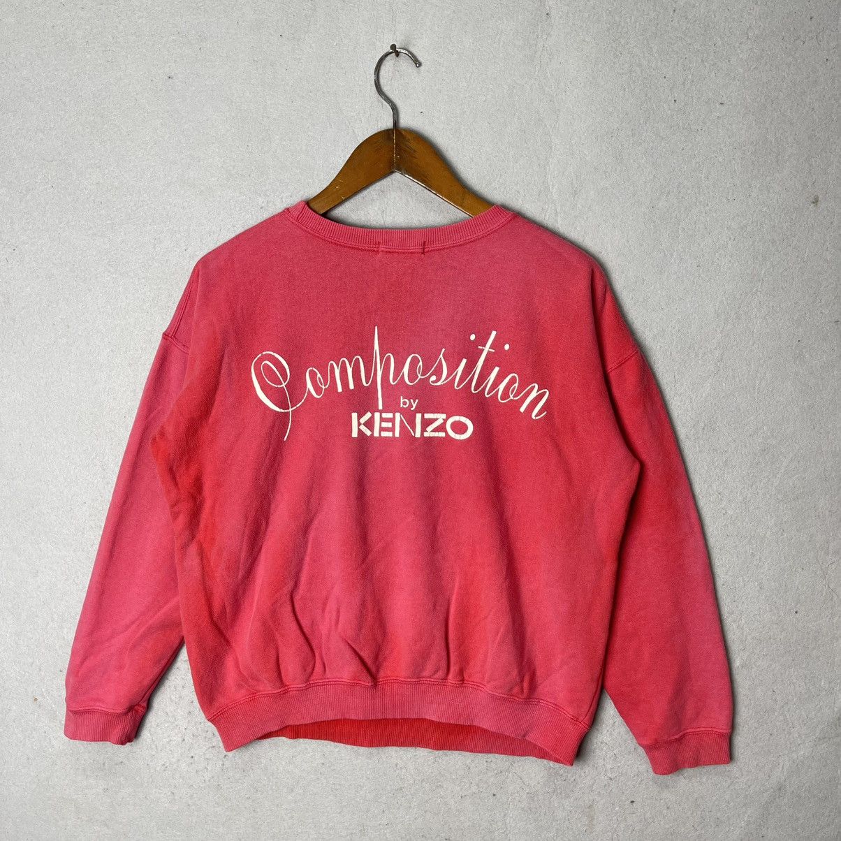 Composition by Kenzo 1995 Vintage Composition by Kenzo Sweatshirt Size US M / EU 48-50 / 2 - 1 Thumbnail