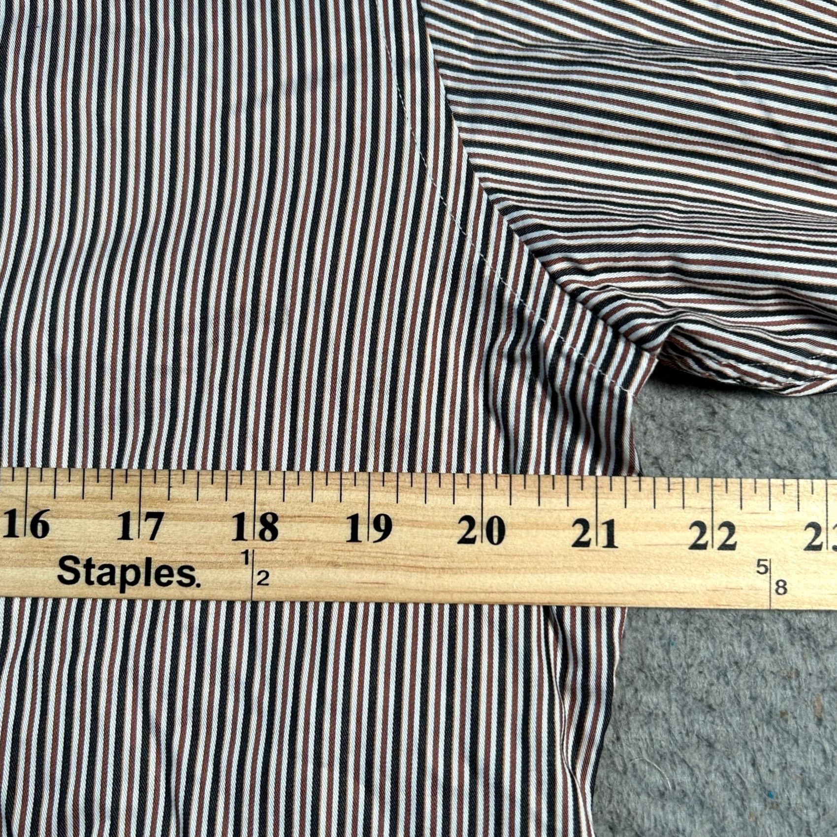 Ermenegildo Zegna Ermenegildo Zegna Shirt Men M Multicolor Striped Long Sleeve Button-Up Casual Italian Designer Modern Hardwood? Size US M / EU 48-50 / 2 - 6 Thumbnail