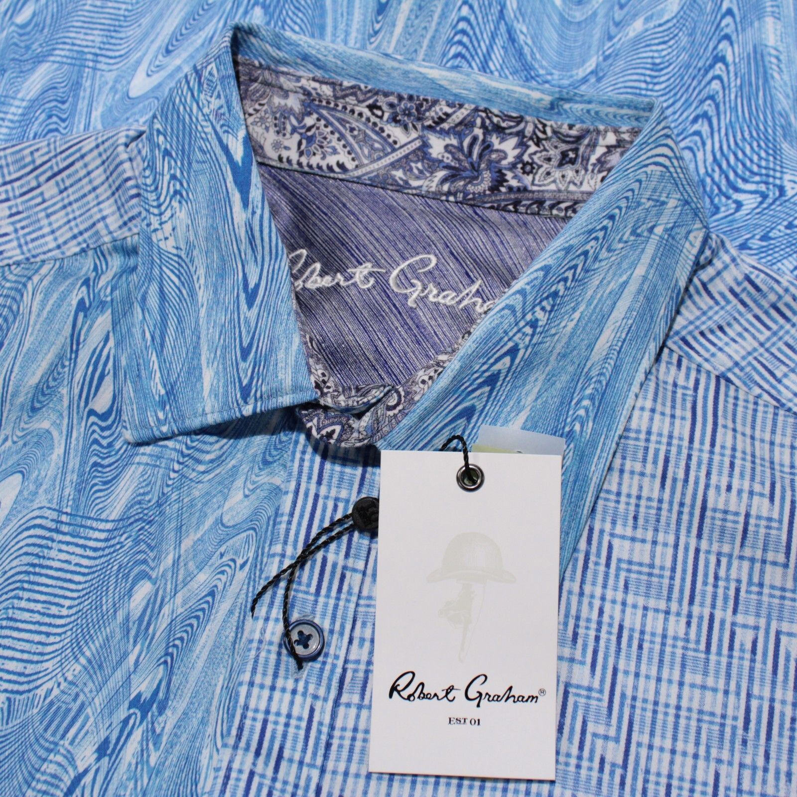Robert Graham Robert Graham New with tags Shirt Size L US In Blue Size US L / EU 52-54 / 3 - 1 Thumbnail