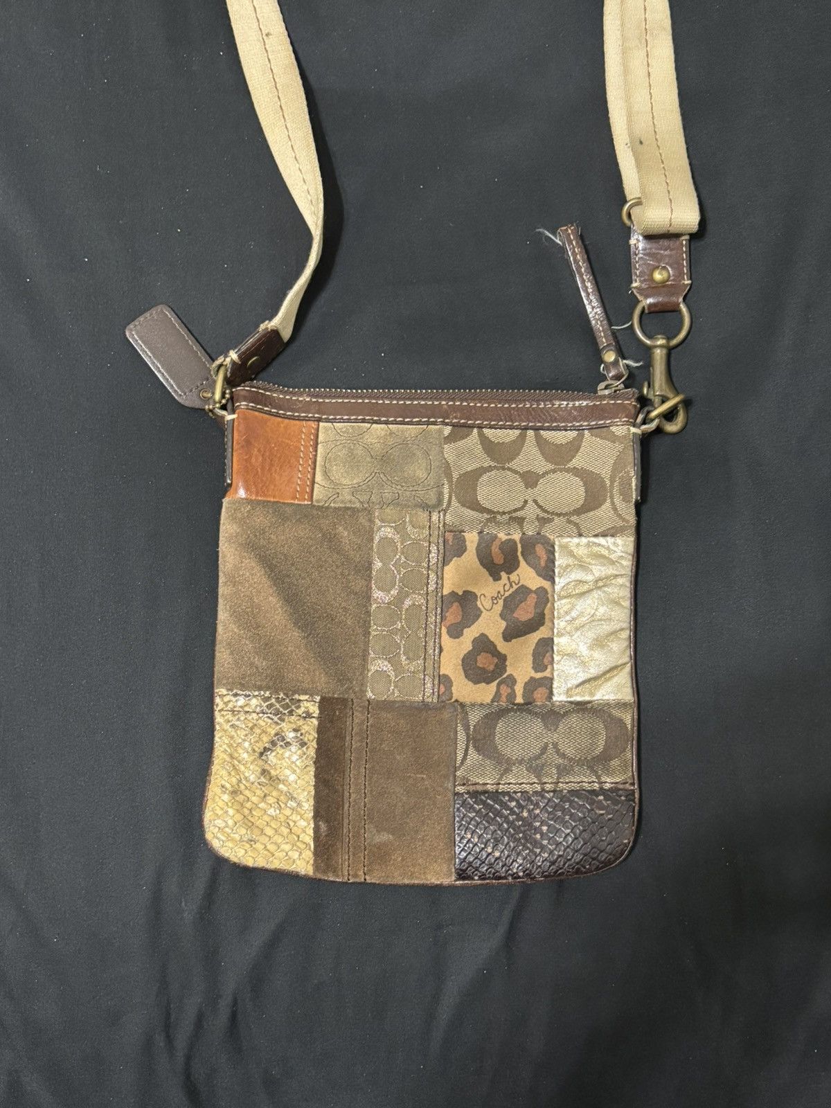 Coach coach Patchwork Animal Print messanger crossbody shoulderbag Size ONE SIZE - 1 Preview