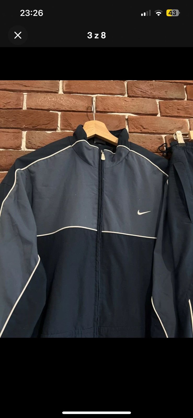 Nike Rare 00s Vintage Y2K Nike Swoosh Logo Tracksuit Set Jacket Size US XXL / EU 58 / 5 - 3 Thumbnail