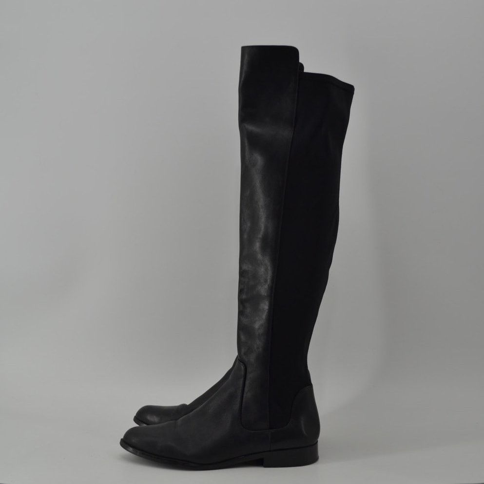 Clarks Clarks Caddy Belle Knee High Boot Leather Black Minimalist 7 Size US 7 / IT 37 - 12 Thumbnail