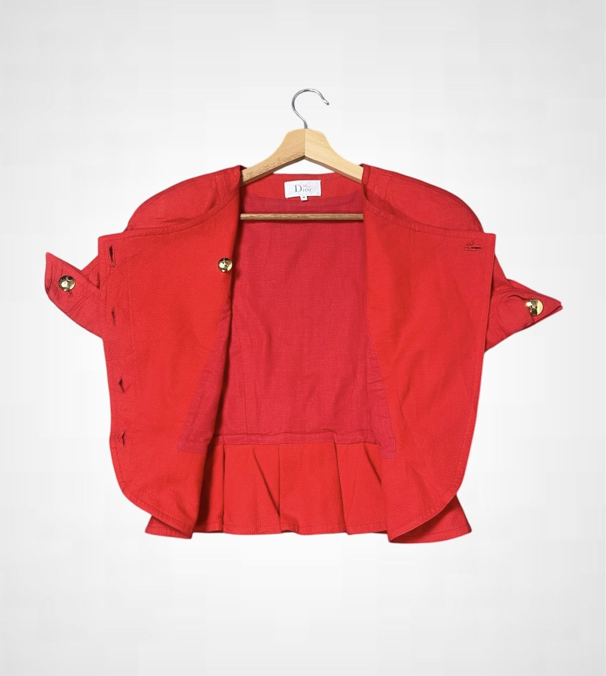 Christian Dior Monsieur Vintage Miss Dior Crop Top Jacket Size XS / US 0-2 / IT 36-38 - 4 Thumbnail
