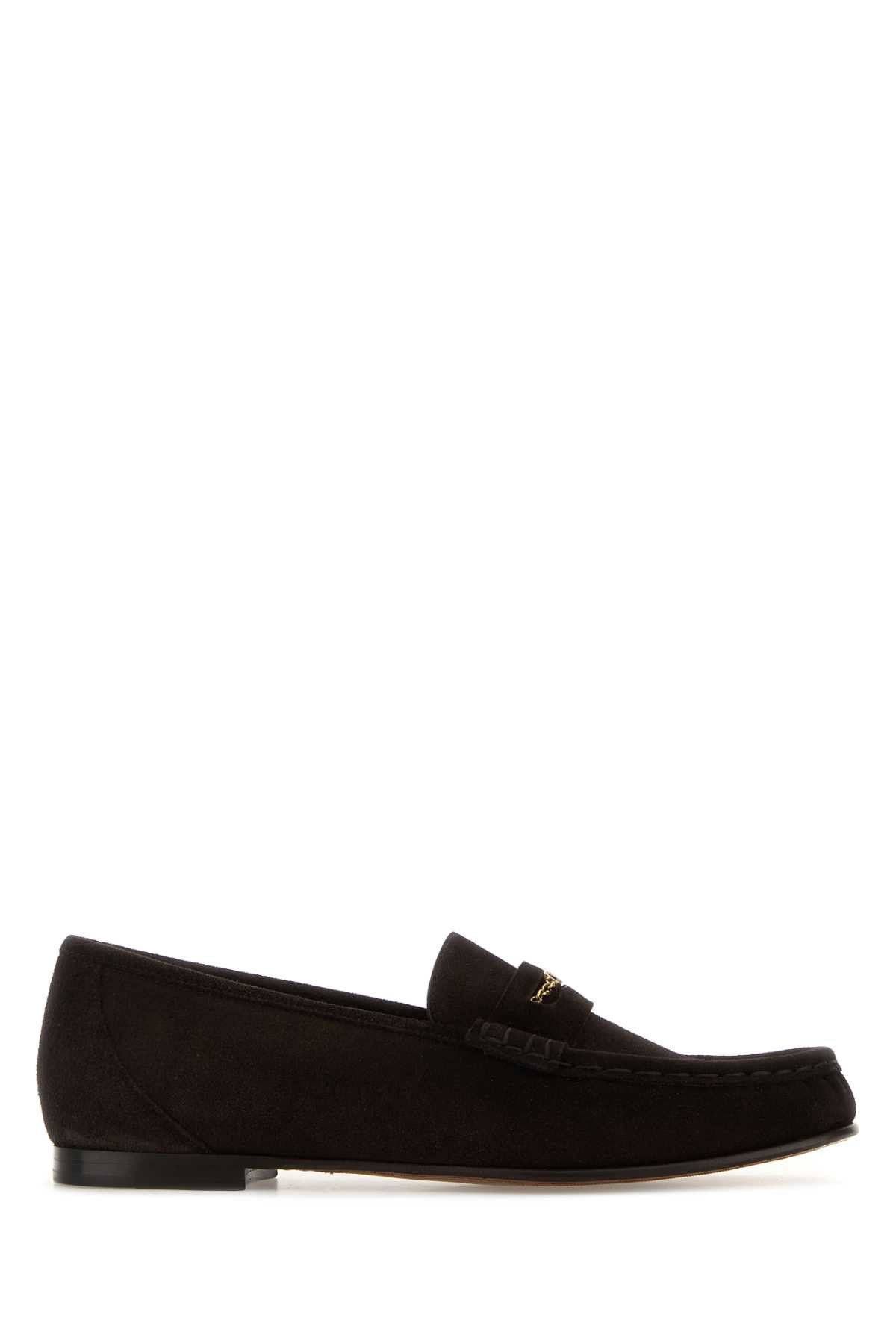 Chloe Dark Brown Suede Loafers Size US 6 / IT 36 - 1 Thumbnail