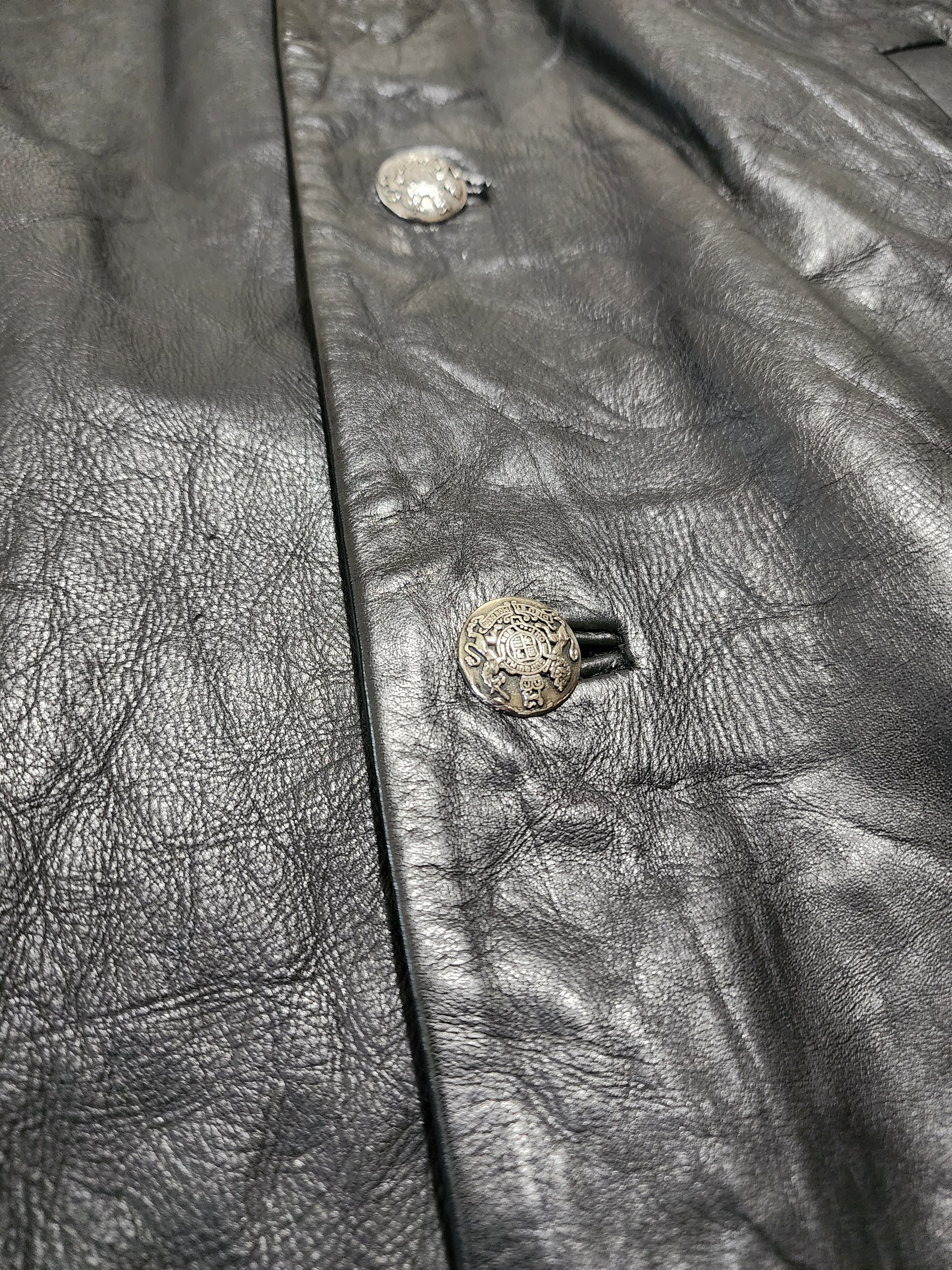 Yasuyuki Ishii Yasuyuki Ishii Cow Leather Coat Size US M / EU 48-50 / 2 - 2 Thumbnail