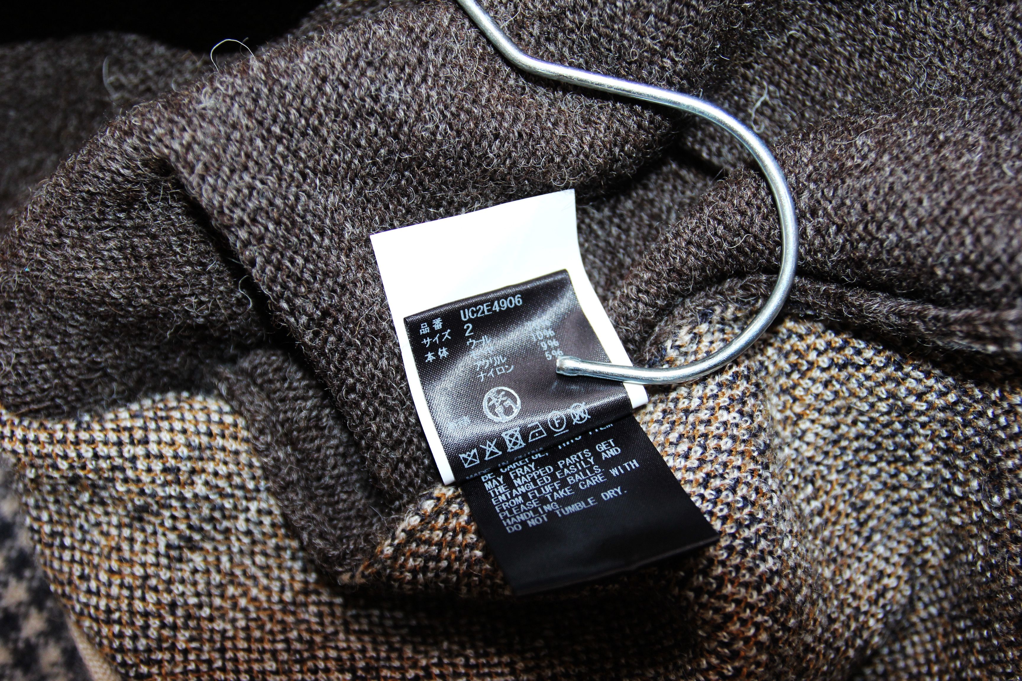 Undercover BNWT AW25 UNDERCOVER CHECK BACK SWEATER 2 Size US M / EU 48-50 / 2 - 10 Thumbnail
