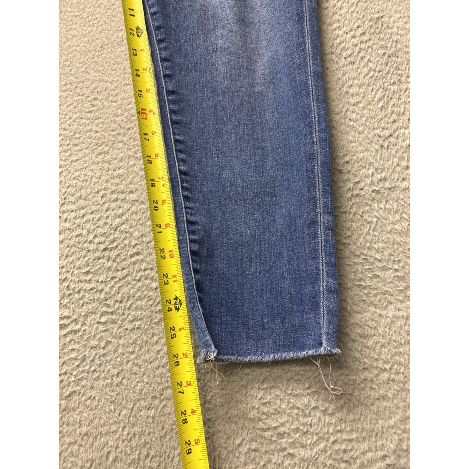 J.Crew J. CREW Jeans Women’s 35 40x26 Blue High Rise Skinny Denim /0304 Regular Inseam 26 Pockets Button Zip Size 27" / US 4 / IT 40 - 6 Thumbnail