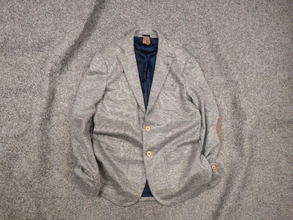 Massimo Dutti Massimo Dutti Design Grey Linen Blend Blazer Sports Jacket Size US M / EU 48-50 / 2 - 1 Thumbnail