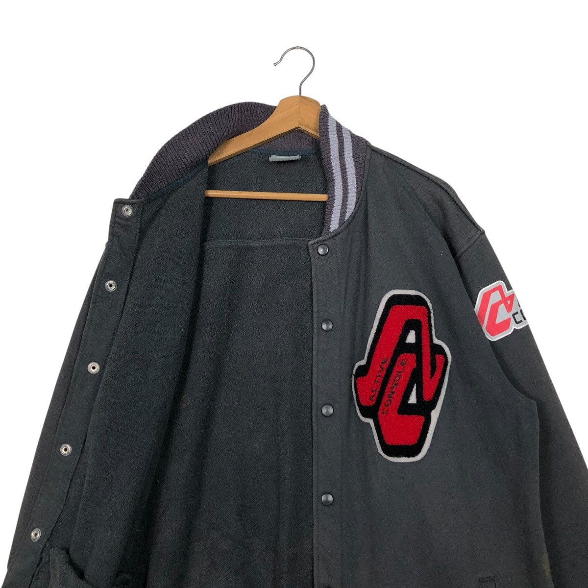 Japanese Brand 🔥VINTAGE VARSITY BOMBER JACKET ACTIVE CONSOLE ISSEY MIYAKE Size US XL / EU 56 / 4 - 15 Thumbnail