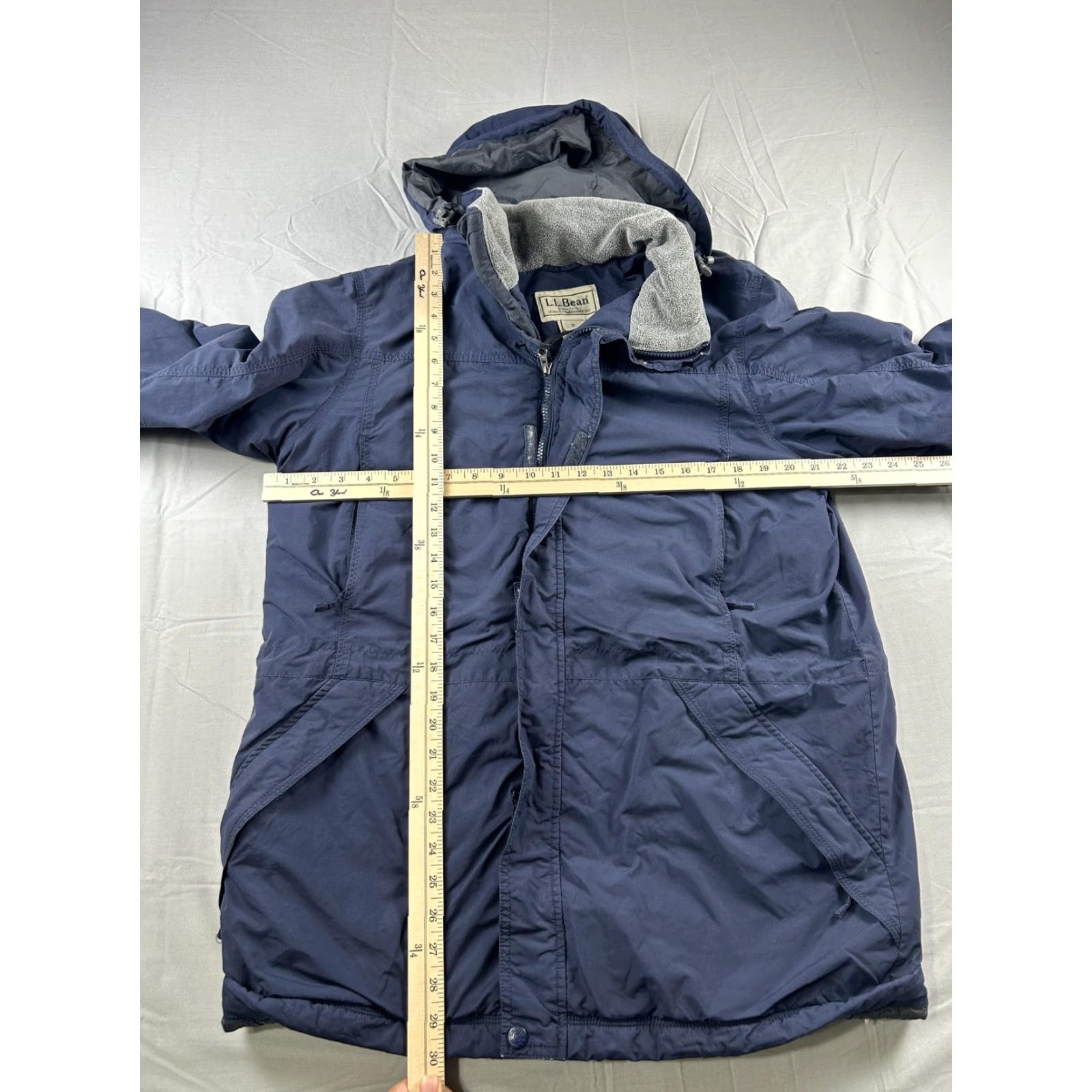 Vintage VINTAGE LL Bean Coat Mens M Blue Hooded Insulated Parka Winter Fleece Size US M / EU 48-50 / 2 - 7 Thumbnail