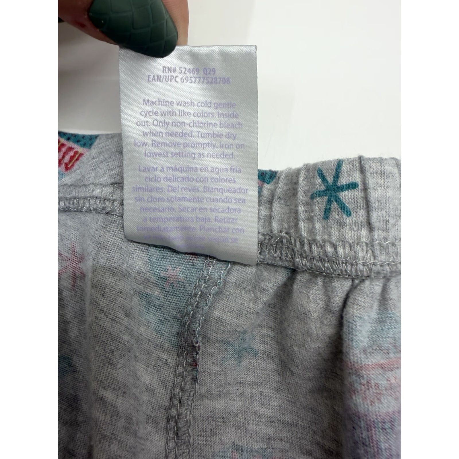 Vintage Secret Treasures Womens Pajama Pants Size 2X Holiday Winter Gray Cotton Polyester Pants Womens 2X Holiday Winter Size 40" / US 18 - 5 Thumbnail