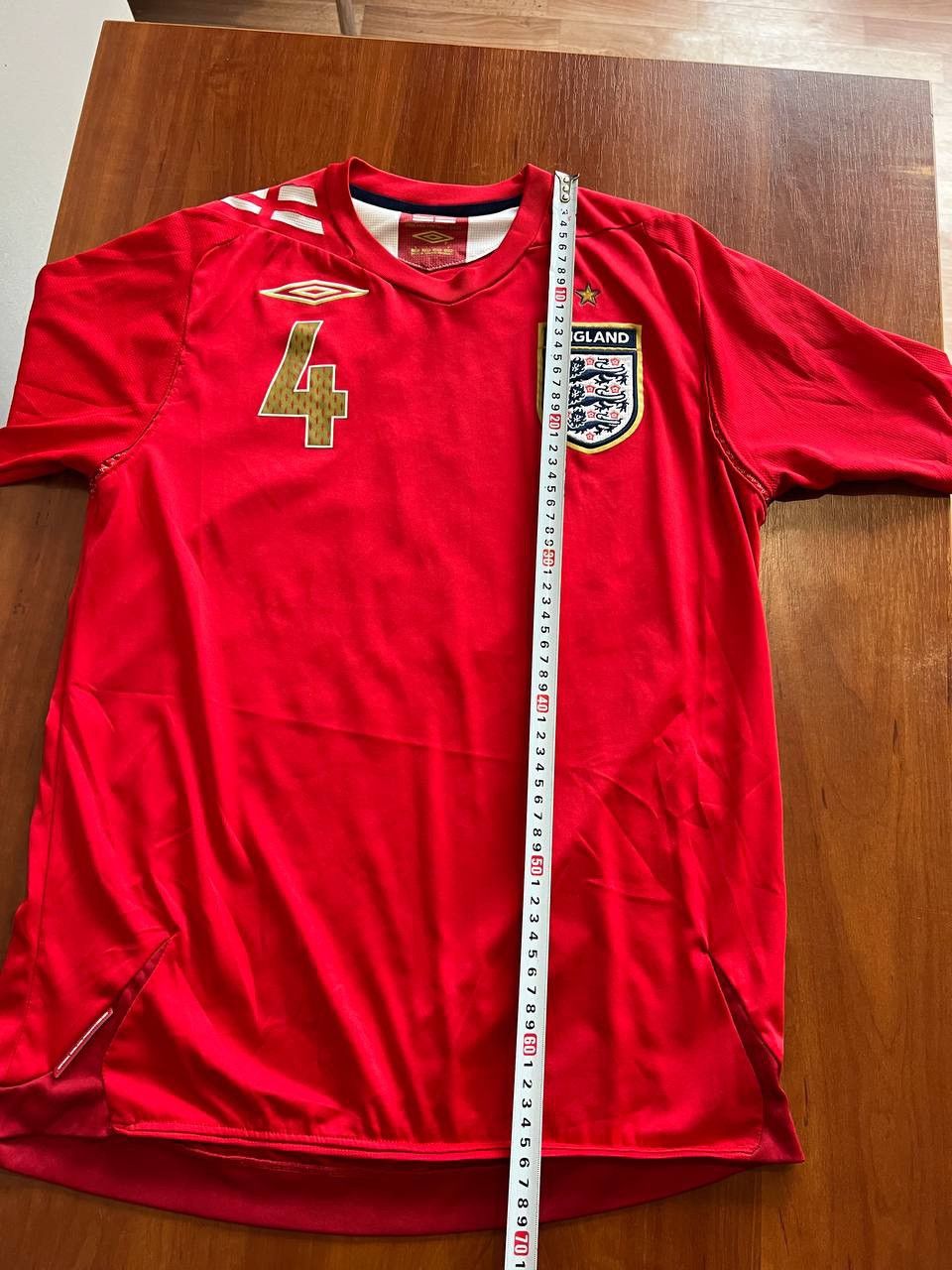 Umbro 2006/08 ENGLAND TEAM #4 GERRARD SOCCER JERSEY SHIRT SIZE S Size US S / EU 44-46 / 1 - 18 Thumbnail