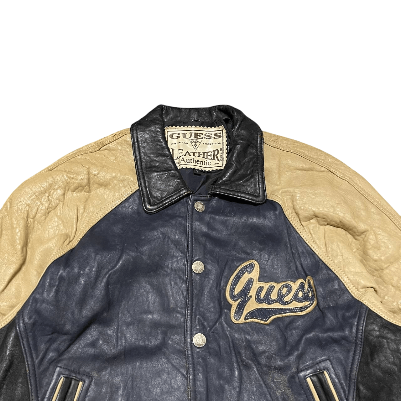 Guess Vintage Guess Leather Varsity Jacket Size US S / EU 44-46 / 1 - 7 Thumbnail
