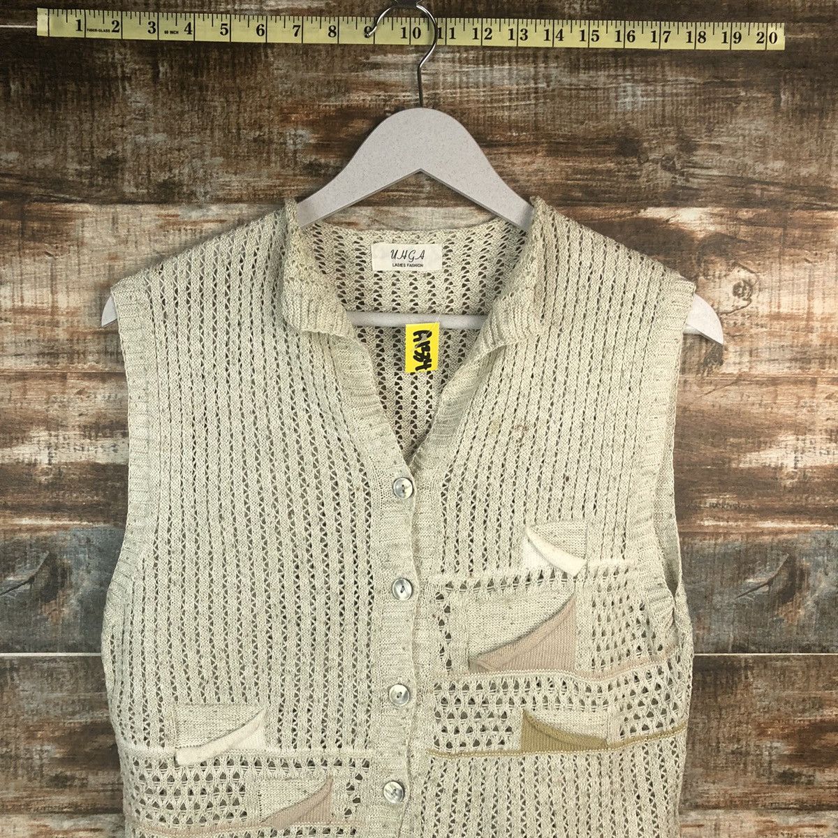 Homespun Knitwear × Japanese Brand Unga Grey Vest Knitwear #A1334 Size US S / EU 44-46 / 1 - 5 Thumbnail