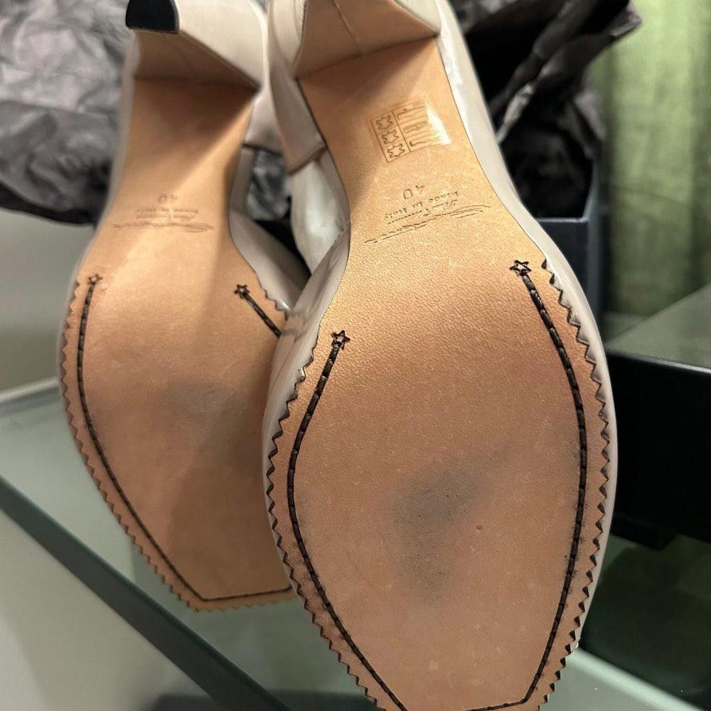 Santoni Santoni Rose Collection D'Orsay Squared Toe Heel Size US 10 / IT 40 - 9 Thumbnail