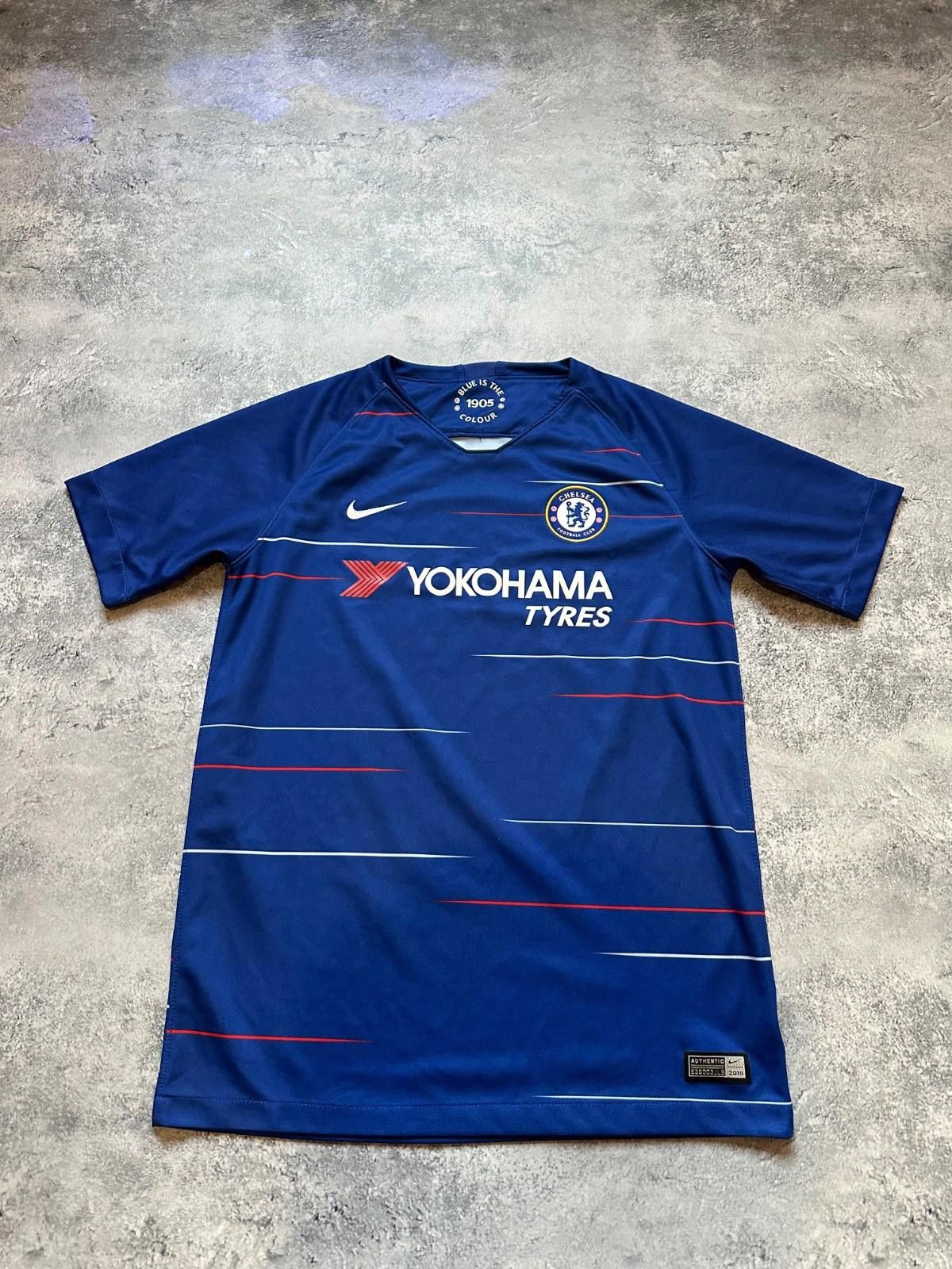 Nike CHELSEA 2018 2019 Home FOOTBALL SHIRT SOCCER JERSEY NIKE Size US XS / EU 42 / 0 - 1 Thumbnail