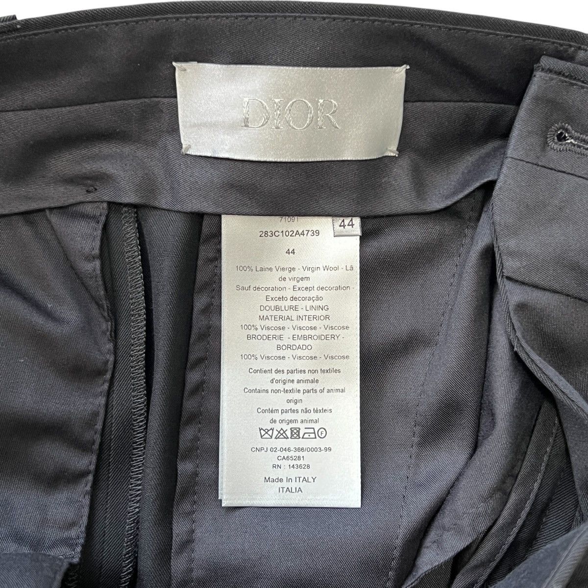 Dior × Travis Scott DIOR × CACTUS JACK 2022SS Virgin Wool Flared Trousers Size US 44 / EU 60 - 10 Thumbnail