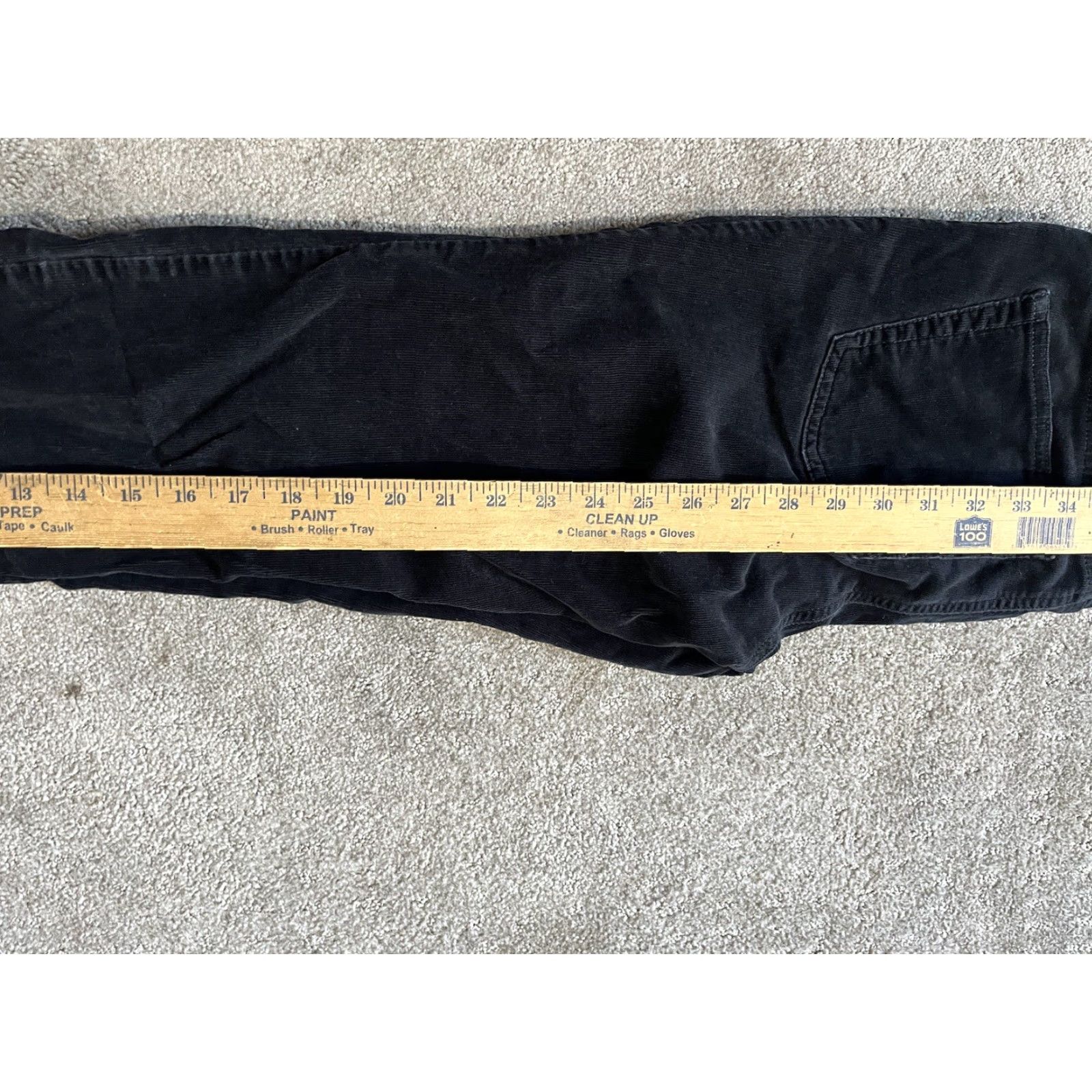 Chaps Chaps Pants Women's Size 6 Straight Leg Corduroy Black Stretch Business Casual Dress Pants Regular Inseam 30.5" Machine Washable Womens Size 28" / US 6 / IT 42 - 7 Thumbnail