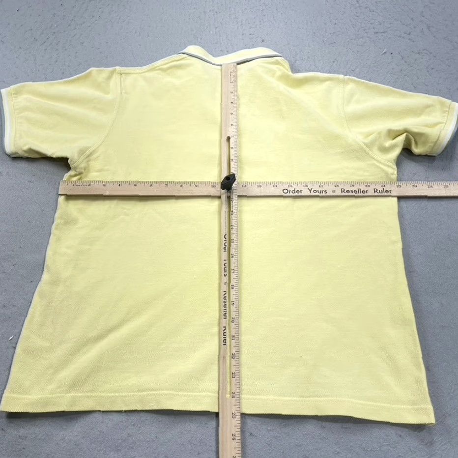Fred Perry Fred Perry Polo Shirt Mens 44 Pique Cotton 100% Designer Casual Golf Tennis Polo Shirt M Yellow Mens Size US M / EU 48-50 / 2 - 7 Thumbnail