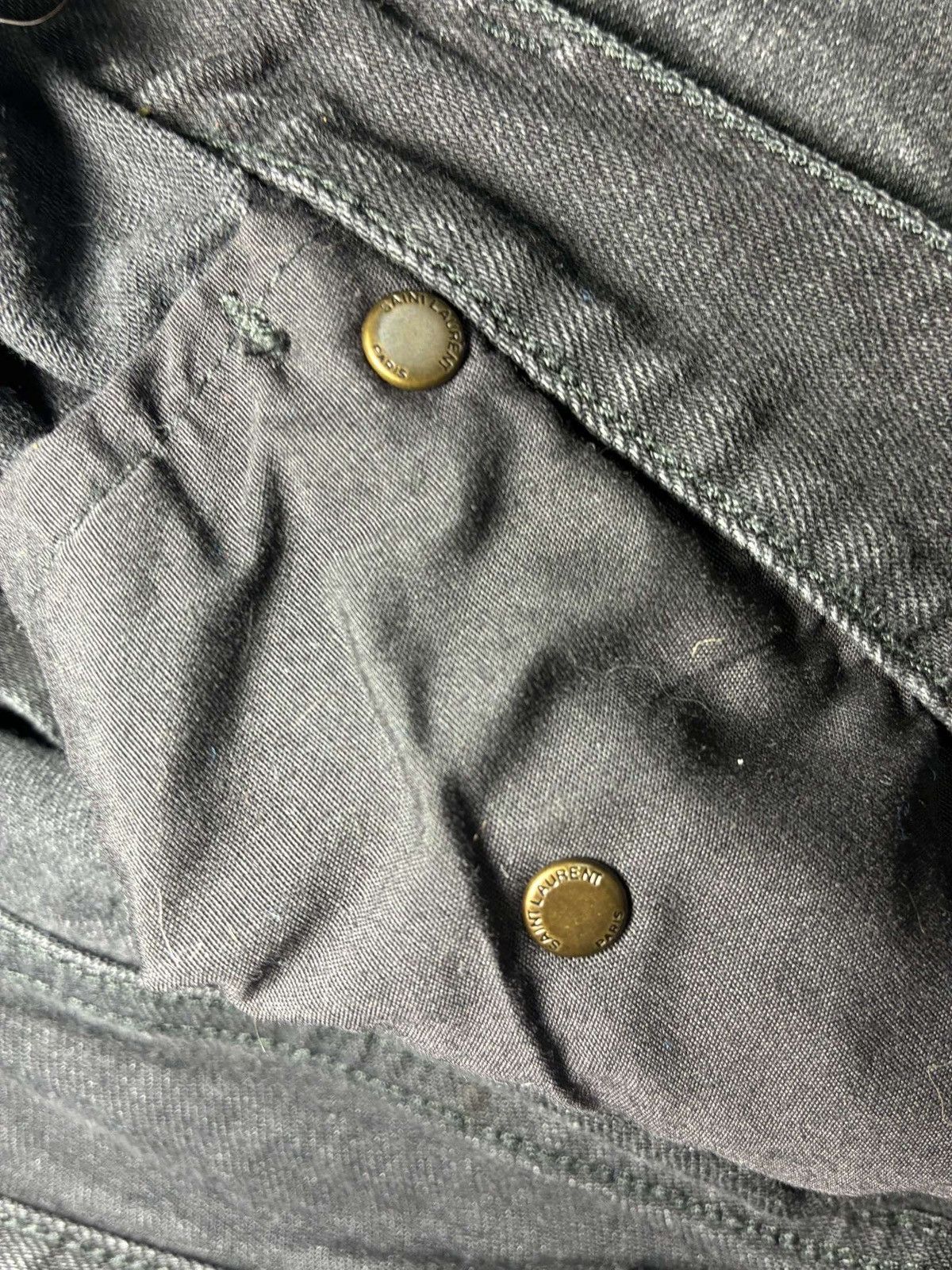 Saint Laurent Paris Saint Laurent Paris D02 Cat Whisker Denim Size US 31 - 7 Thumbnail