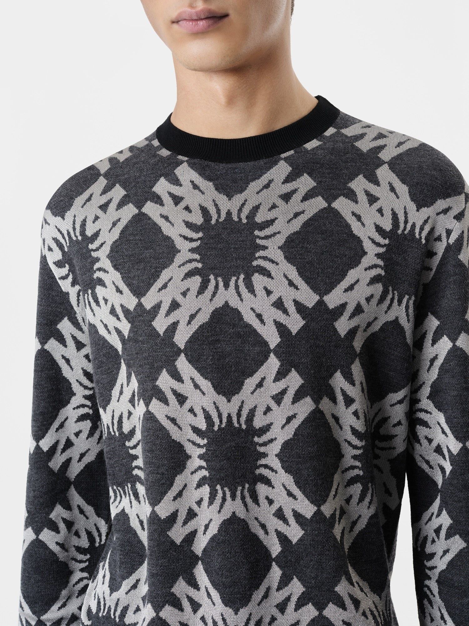 Amiri o1s1wg111125 MA Quad Crewneck Sweater in Multicolor Size US M / EU 48-50 / 2 - 5 Thumbnail