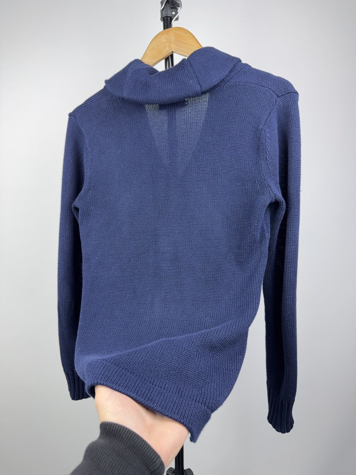 Polo Ralph Lauren 00s Ralph Lauren Jeans Co Crest Shawl Collar Knit Cardigan Size XS / US 0-2 / IT 36-38 - 11 Thumbnail