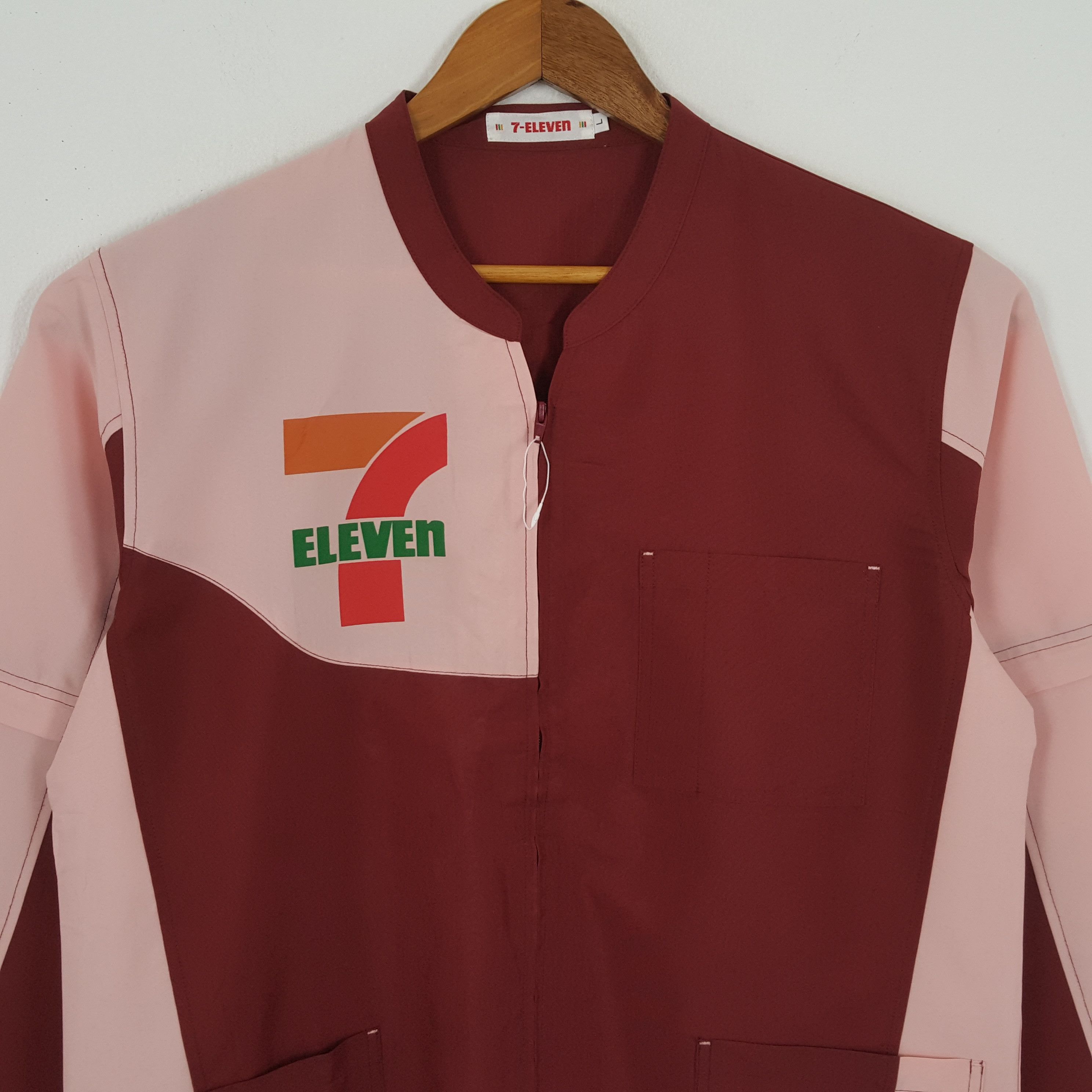 Japanese Brand × Vintage Vintage 7-ELEVEn Japanese Workers Uniform Jacket Size US L / EU 52-54 / 3 - 4 Thumbnail