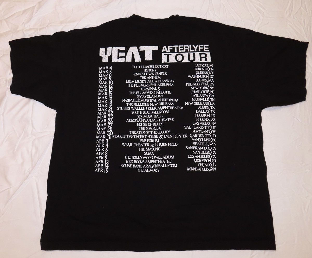 Yeat Yeat AfterLyfe Official Tour T-shirt Size US XXL / EU 58 / 5 - 2 Thumbnail