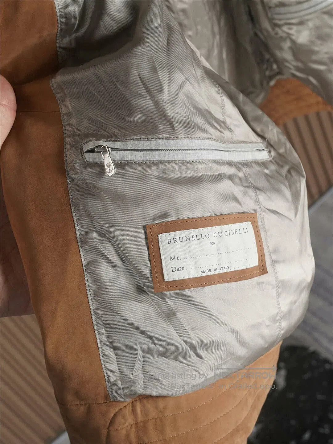 Brunello Cucinelli Brunello Cucinelli Men's Leather Jacket. Size US L / EU 52-54 / 3 - 5 Thumbnail