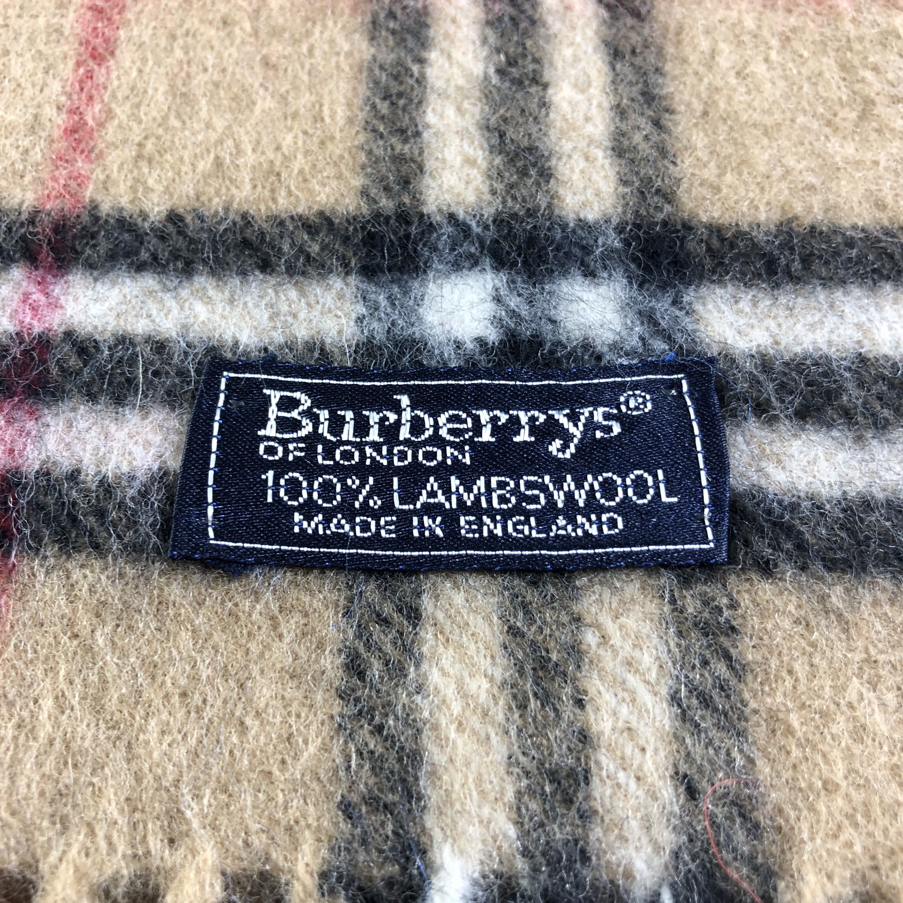 Burberry Burberrys Nova Check Tan Wool Scarf Muffler V2596 Size ONE SIZE - 5 Thumbnail