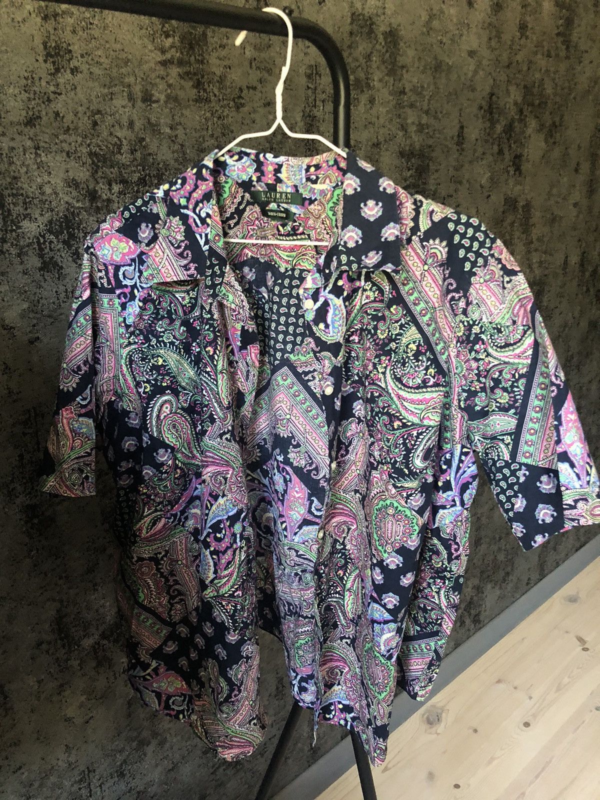 VINTAGE RALPH LAUREN PAISLEY BANDANA SHIRT