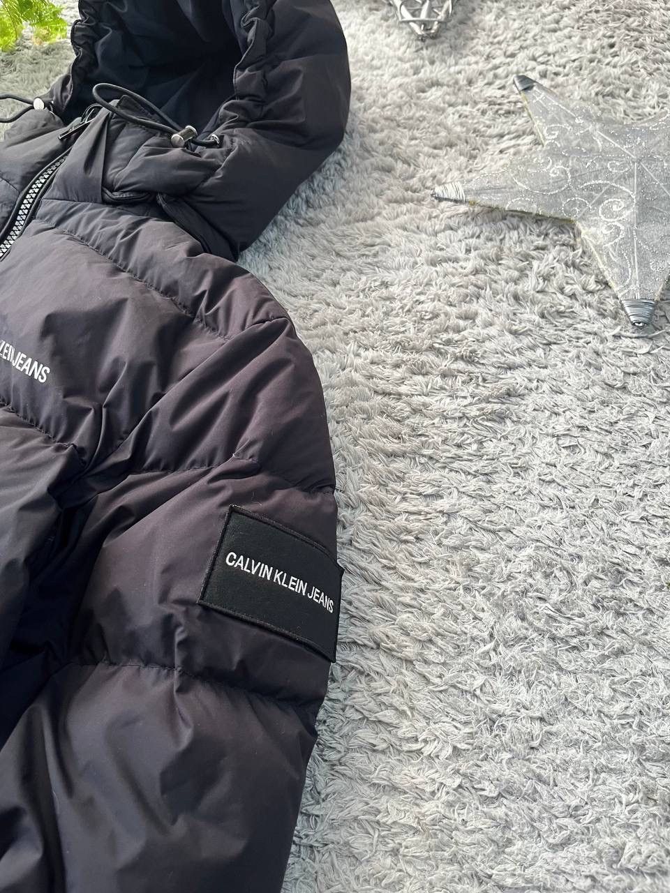 Calvin Klein Puffer Light Jacket Streetwear Vintage Logo