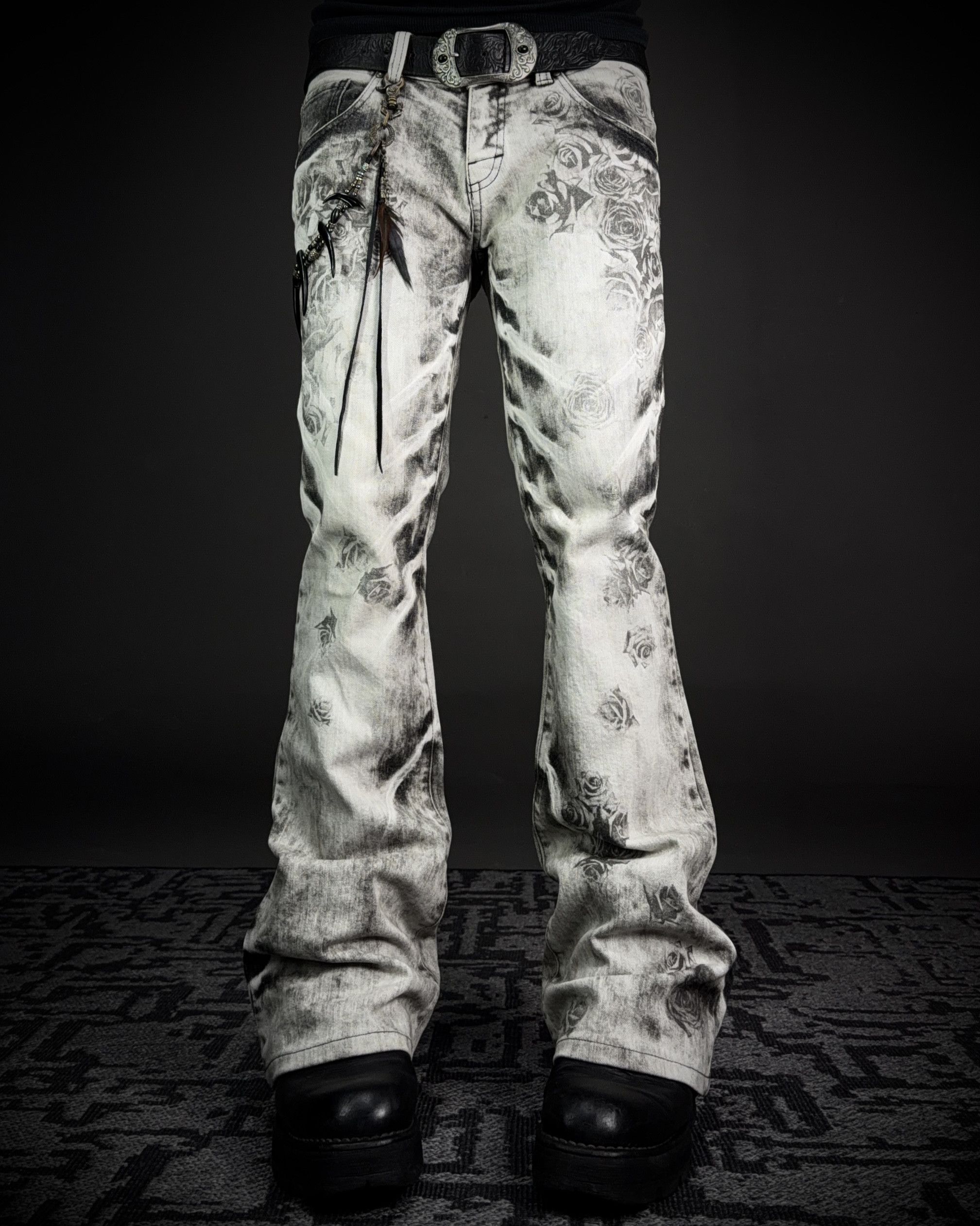 Tornado Mart Ash Rose Flared Jeans