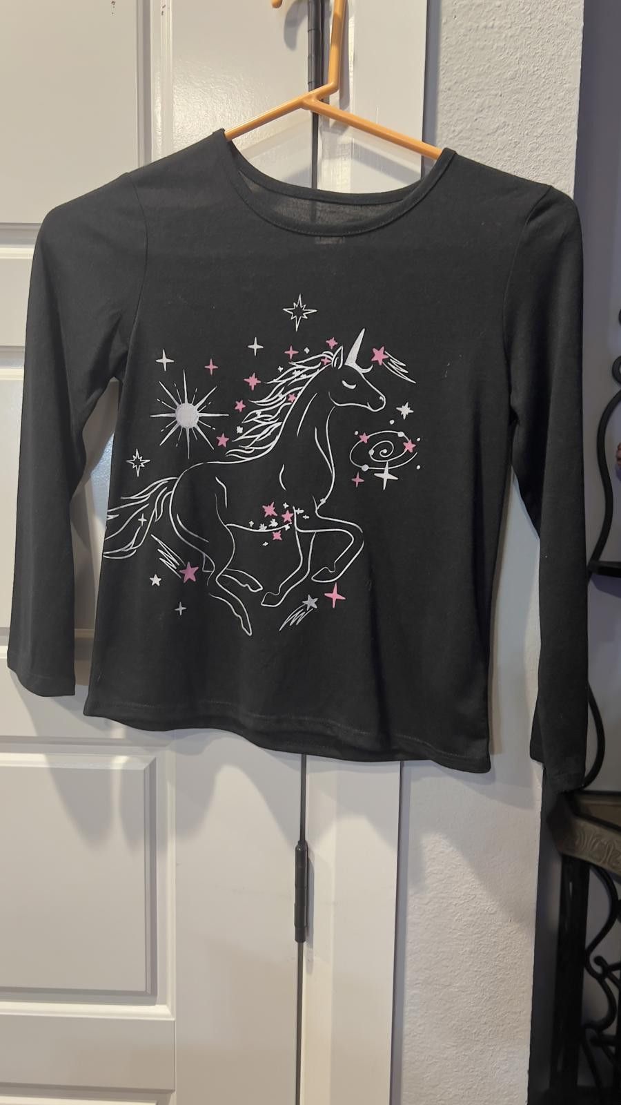 Other Wonder Nation Kids' Unicorn Graphic Long Sleeve Shirt Size M / US 6-8 / IT 42-44 - 1 Thumbnail