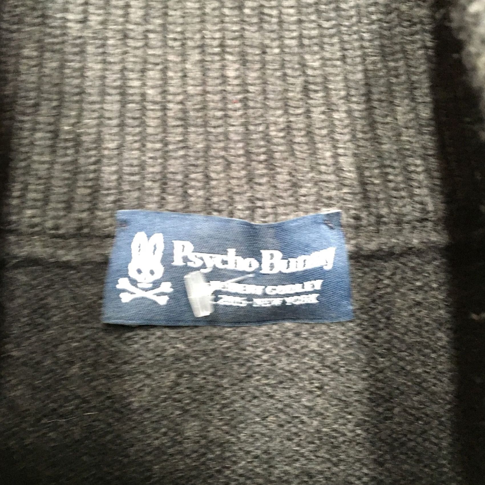 Psycho Bunny Psycho Bunny Merino Wool Cardigan Sweater Mens S Dark Gray Heavy Pockets Vintage Size US S / EU 44-46 / 1 - 5 Thumbnail