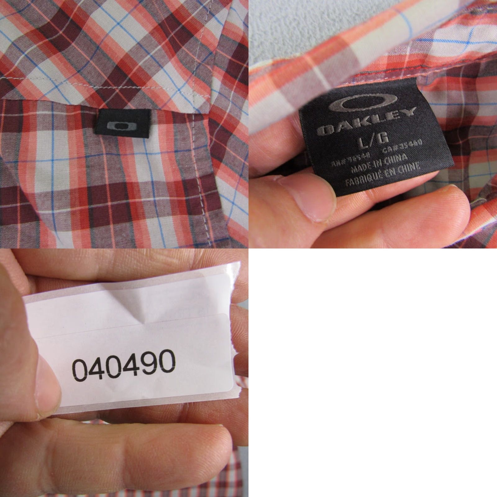 Oakley Oakley Shirt Mens L Red Plaid Button-Up Lightweight Outdoor Casual Workwear Size US L / EU 52-54 / 3 - 8 Thumbnail