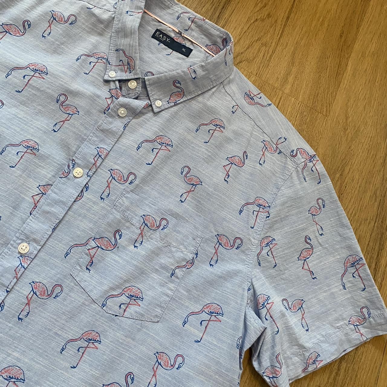Other Blue and pink flaming shirt Vacation Summer Sun Size US XL / EU 56 / 4 - 3 Thumbnail