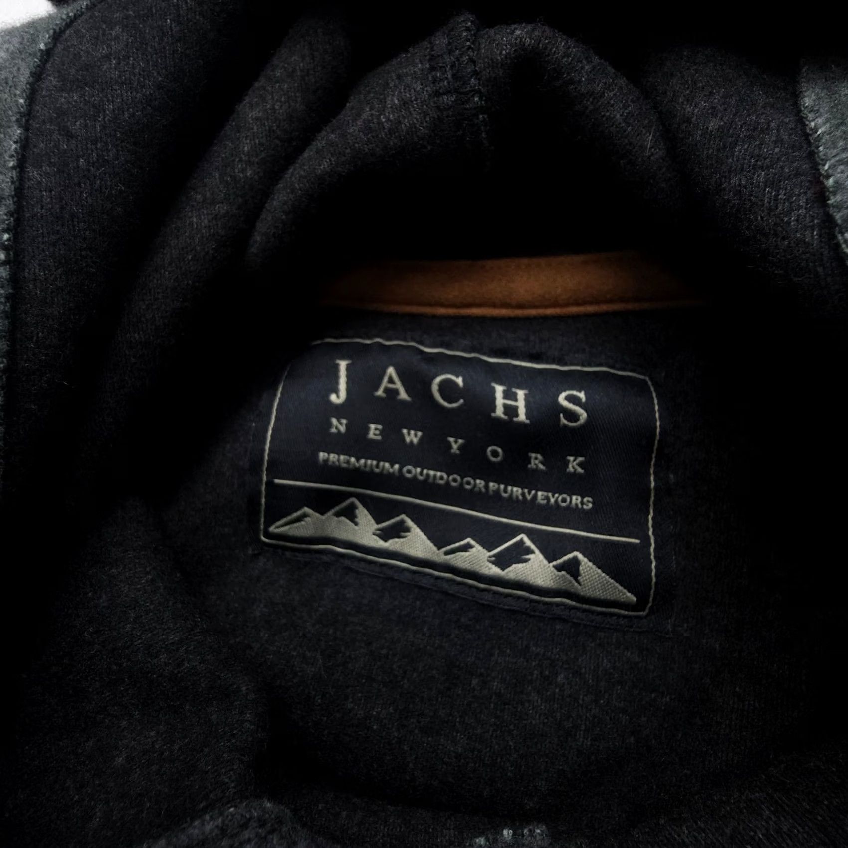 Vintage JACHS New York Wool Blend Sweater Hoodie Mens L Gray Knit Pullover with Pockets Logo Outdoor Knit Size US L / EU 52-54 / 3 - 3 Thumbnail