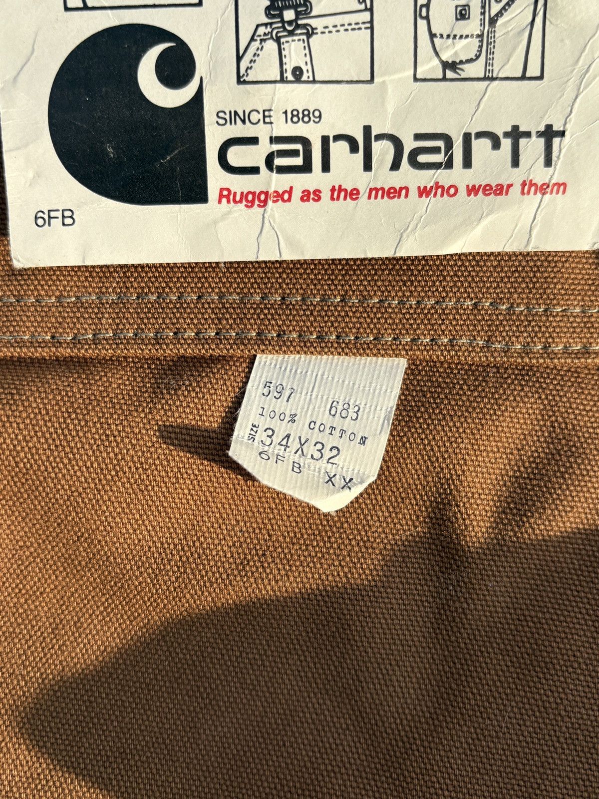 Carhartt Carhartt Brown Duck 1970’s Size US 34 / EU 50 - 3 Thumbnail