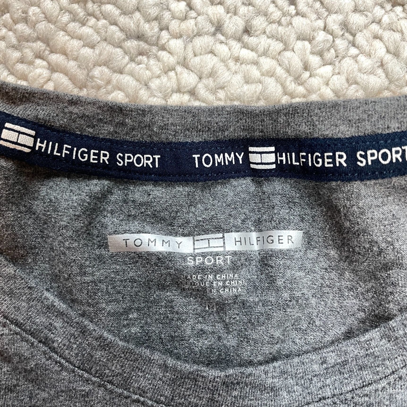 Tommy Hilfiger Tommy Hilfiger Sport Shirt Womens Medium Gray Long Sleeve Crew Cotton Top Size M / US 6-8 / IT 42-44 - 5 Thumbnail