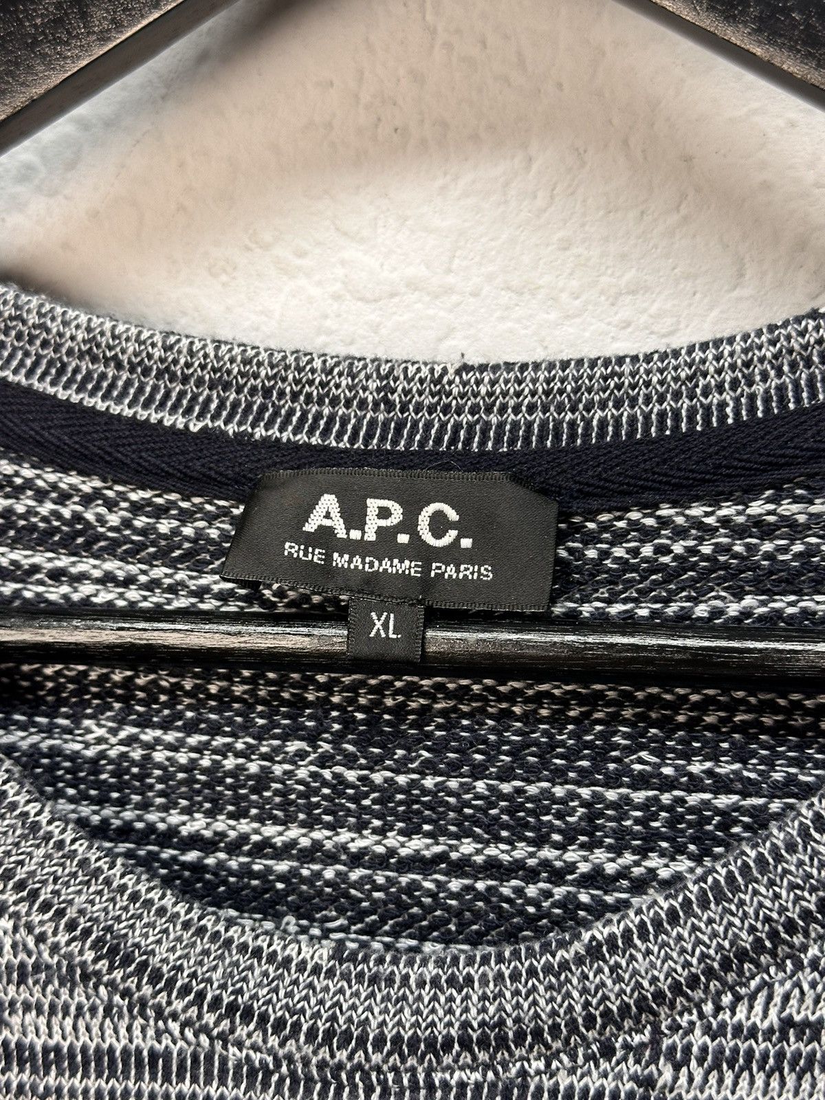 A.P.C. Vintage Avantgarde Sweater Y2K Japan Van Noten Distressed Size US XL / EU 56 / 4 - 5 Thumbnail